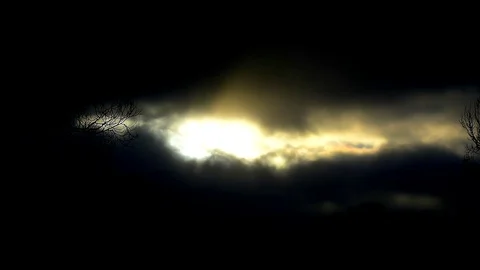 Time lapse of clouds at night Stock Footage 129291542