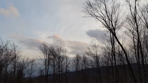 Time lapse of clouds in November Stock Footage 213770505