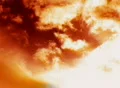 Time Lapse Clouds in Orange Sky Footage
