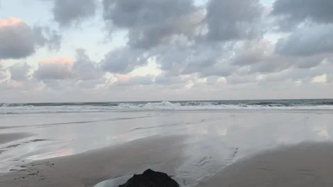 Time lapse clouds over the beach Stock Footage 340005013