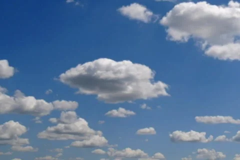 Time lapse clouds over blue sky 06 NTSC Stock Footage 499903