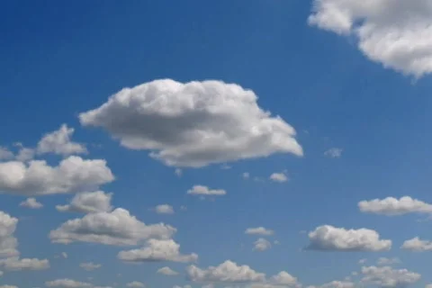Time lapse clouds over blue sky 07 NTSC Stock Footage 499915