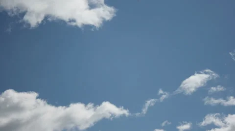 Time lapse clouds over blue sky Stock Footage 37963126