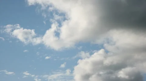 Time lapse clouds over blue sky Stock Footage 37963145