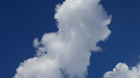 Time lapse of  clouds over blue sky Stock Footage 38936377