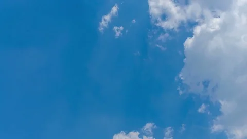 Time lapse of clouds over blue sky 스톡 동영상 74400219