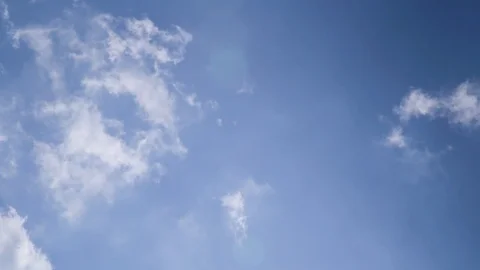 Time lapse of clouds over blue sky Stock Footage 98482483