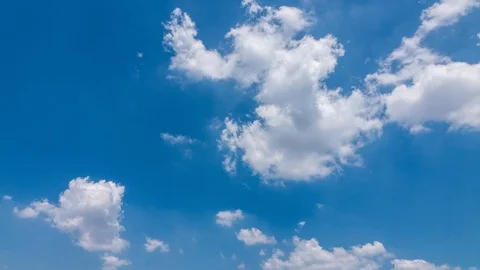 Time lapse of clouds over blue sky Stock Footage 101175069