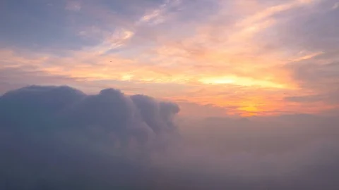 Time lapse of clouds over Bukhansan national park in Seoul South Korea Video stock 87626649