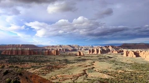 Time-Lapse of Clouds over Capitol Reef National Park, Utah, USA Vidéo 148441807