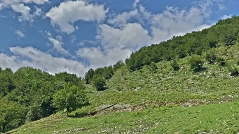 Time lapse clouds over the Caucasus mountains Stock Footage 151194551