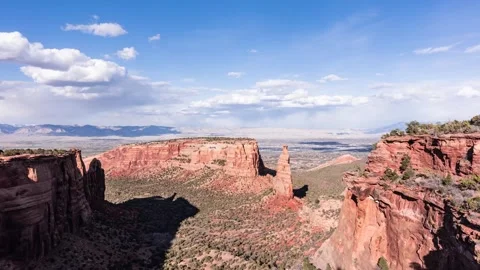 Time Lapse - Clouds over Colorado National Monument Stock Footage 248917460