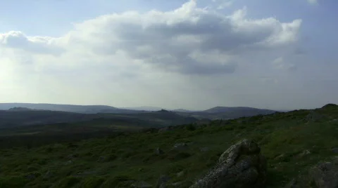 Time lapse clouds over English hills 스톡 동영상 127733