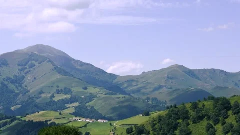 Time-Lapse of Clouds Over the French Pyrenees Mountains Video stock 336141437