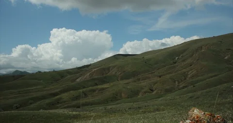 Time-lapse clouds over hills Stock Footage 91402300