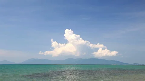  Time lapse clouds over koh Pangan, Thailand  Stock-Footage 3416949