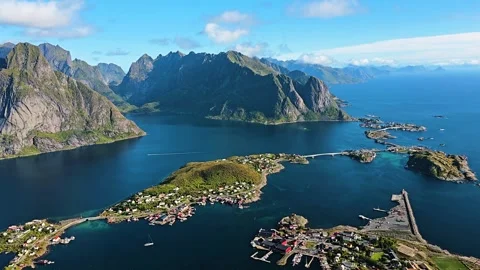 Time-lapse of the clouds over Lofoten. Stock Footage 292445220