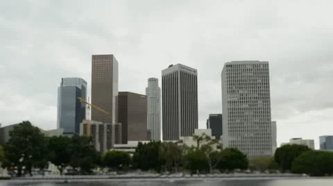 Time Lapse of Clouds over Los Angeles Stock Footage 22019663