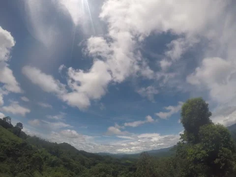 Time Lapse clouds over the mountains in Sajek Chittagong Stock Footage 174351333