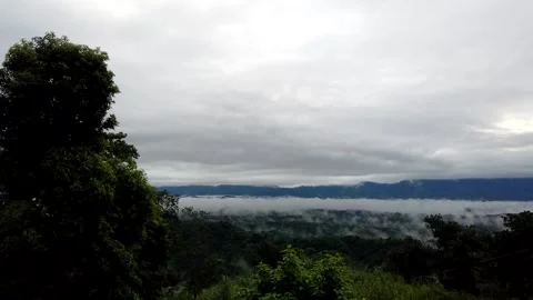 Time Lapse clouds over the mountains in Sajek Chittagong Stock Footage 174430975