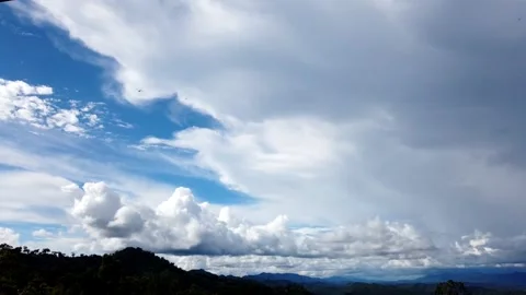 Time Lapse clouds over the mountains in Sajek Chittagong Stock Footage 174433592