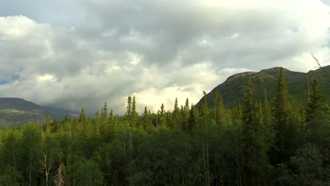 Time lapse of clouds over mountains 動画素材 221722582