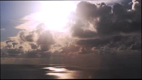 Time Lapse Clouds over Ocean, Phuket Vídeo Stock 85233836