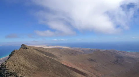 Time lapse clouds over pico de Mocan 11169 Stock Footage 32261340