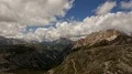 time lapse clouds over rienz valley dolomites mountains 4k or 4k+ Resolution