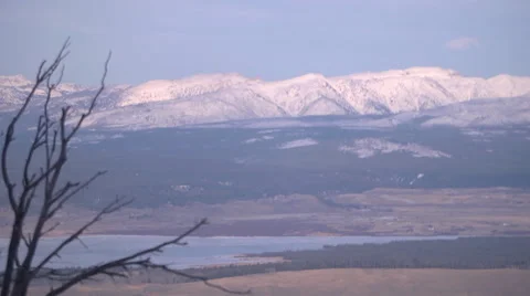 Time Lapse of Clouds over the Rocky Mountains Stock Footage 34174487