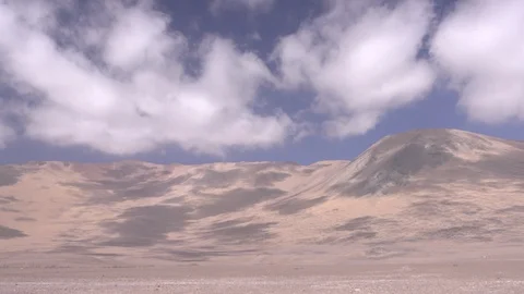 Time lapse of clouds over sand dune Stock Footage 121622032