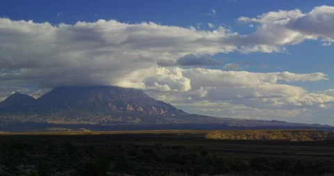 Time Lapse of clouds over the summit of Mount Hillers, Capitol Reef NP Stock Footage 85482732