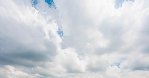 Time lapse of clouds passing with blue sky. 4k Stock Footage 90883231