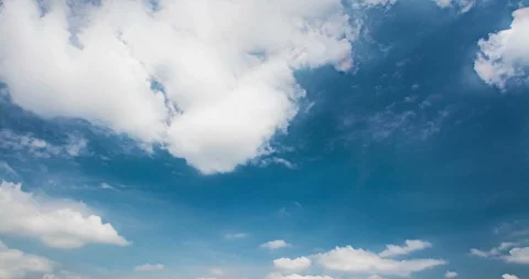 Time lapse of clouds passing with blue sky. 4k Stock Footage 91121669