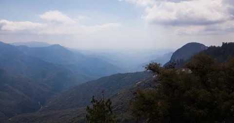 Time-Lapse of Clouds Passing Over Moro Rock Stock Footage 37810591