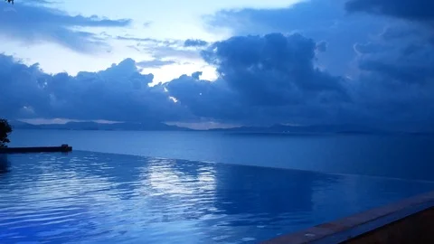 Time lapse of clouds passing over an island in Phang Nga Bay, Thailand. Stock Footage 124140419