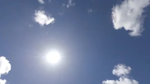 Time Lapse Clouds Passing Over Sun Stock Footage 200889734