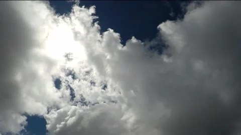Time lapse of clouds in rapid motion Stock Footage 162881283