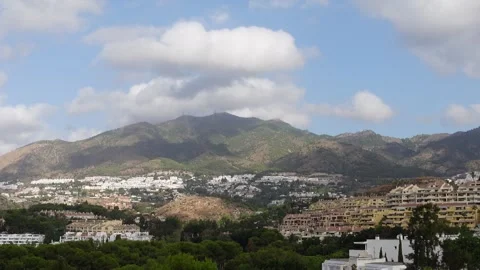Time lapse of clouds in a residential area Stock Footage 296488272