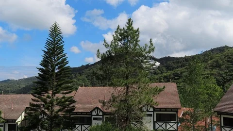 Time lapse clouds, rolling puffy cloud are moving, near Cameron Highland, Pahang Stock Footage 102311847