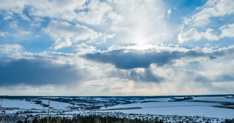 Time lapse clouds, rolling puffy cloud are moving, white lightnes clouds time Stock Footage 104721816