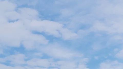 Time lapse of clouds, rolling puffy clouds are moving Stock Footage 107826838