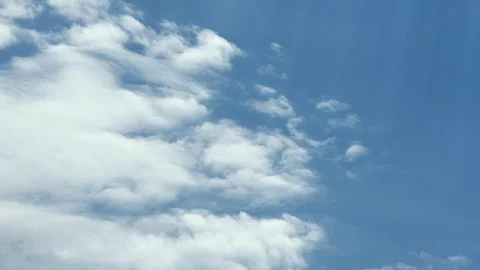 Time lapse clouds, rolling puffy cloud are moving Stock Footage 112428713