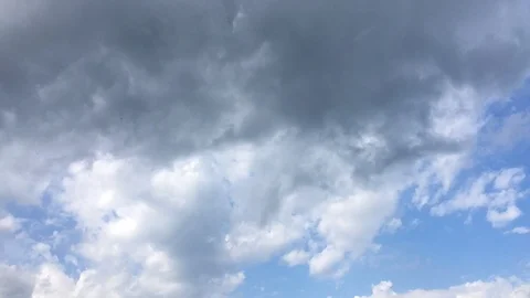 Time lapse clouds, rolling puffy clouds are moving, white lightness clouds time  Stock Footage 113067042