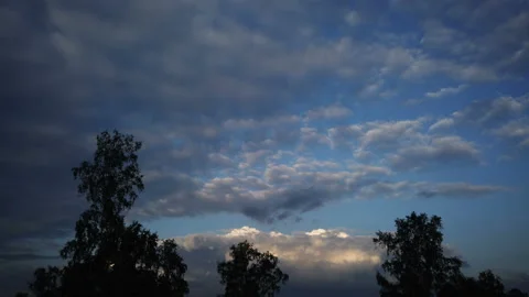 Time lapse clouds, rolling puffy cloud are moving, white lightnes clouds time Stock Footage 211867263
