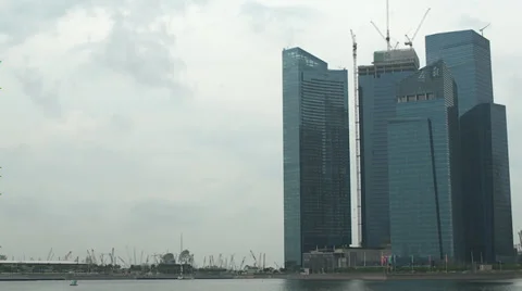 Time Lapse of clouds rolling by Singapore Video stock 35409584