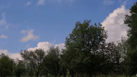 Time lapse, clouds running through Stock Footage 111748810