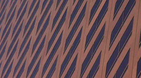 Time Lapse of Clouds Shadow Creeping Across Modern Office Building Stock Footage 21947026