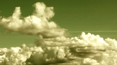 Time-lapse Clouds in the Sky Stock Footage 35257635