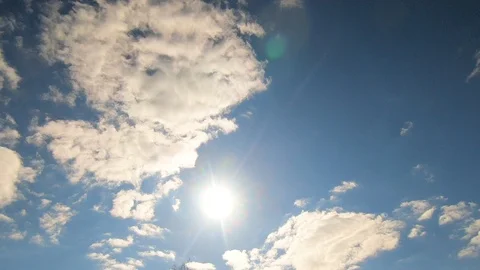 Time Lapse of clouds in sky Video stock 104566369